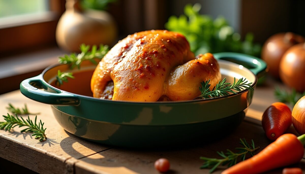 Cuisse de dinde fondante en cocotte : recette simple et express