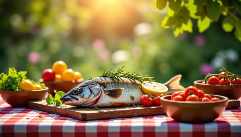 Délices estivaux : recette facile et gourmande de bar grillé au barbecue