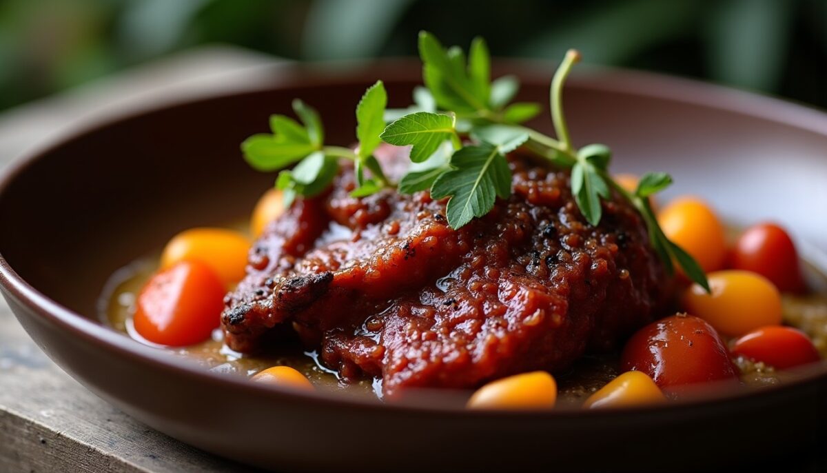 Daube de bœuf classique : savoureuse recette au vin rouge et légumes mijotés